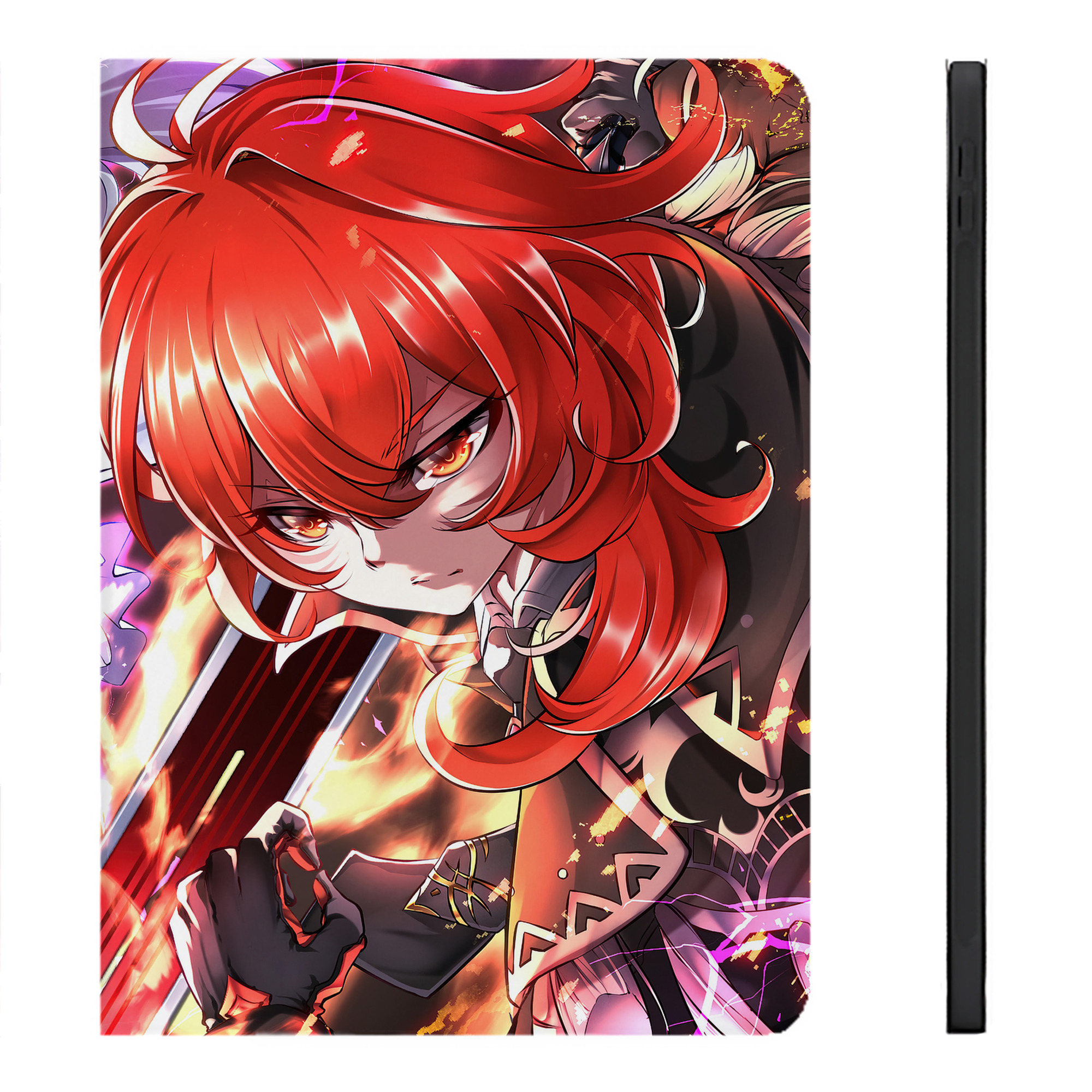げんし神 genshin IPadケース ペンホルダー付き ブックスタイルデザイン